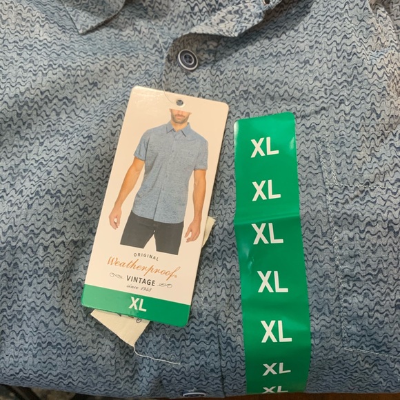 Weatherproof Vintage Blue Shadow Short Sleeve - Picture 5 of 6
